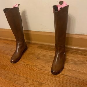 Knee high brown boots